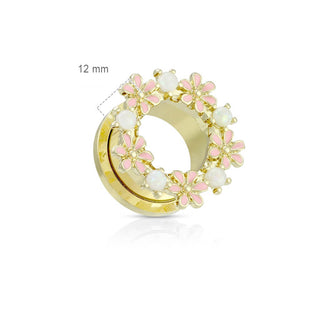 Tunnel Blumen Gold PVD