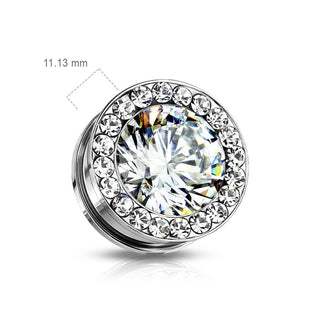 Plug Zirkonia Silber