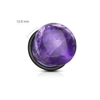 Plug Amethyst Silikon O-Ring