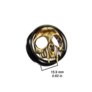 Tunnel Totenkopf Gold Schwarz