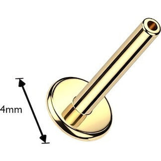 Labret Flat Back Post Internally Threaded