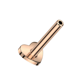 Titan Basis Base Flach Herz 3 mm Innengewinde