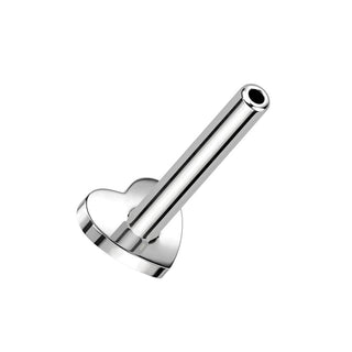 Titan Basis Base Flach Herz 3 mm Innengewinde