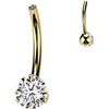 Titanium Base belly button pin zirconia Internally Threaded