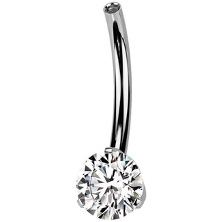 Titanium Base belly button pin zirconia Internally Threaded