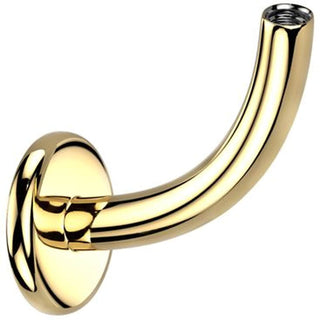Titanium Base curved flat back post Internally Threaded