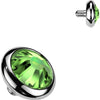 Top Top Flat Bezel Setting Zirconia Disc Internally Threaded