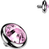 Top Top Flat Bezel Setting Zirconia Disc Internally Threaded