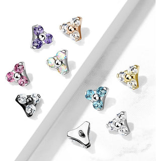 Top top triangle zirconia Internally Threaded
