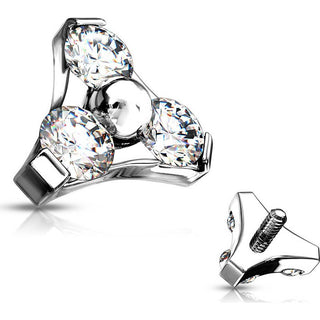 Top top triangle zirconia Internally Threaded