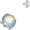 Top Top Prong Setting Semi Precious Stone Internally Threaded