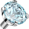 Titanium Top top zirconia prong setting Internally Threaded