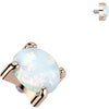 Titanium Top top opal prong setting Internally Threaded