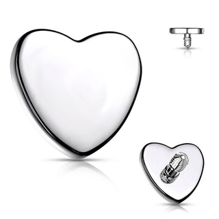 Titan Top Top Herz Flach Innengewinde
