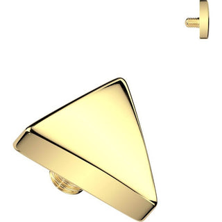 Titanium Top top flat triangle silver Internally Threaded