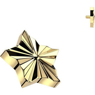 Titanium Top top star diamond cut Internally Threaded
