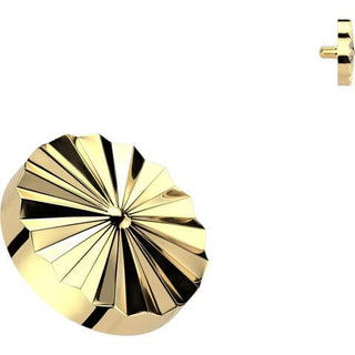 Titanium Top top round diamond cut Internally Threaded