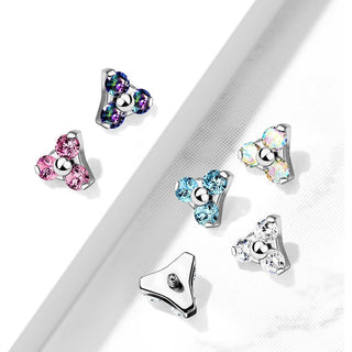 Titanium Top Top Triangle Zirconia Internally Threaded