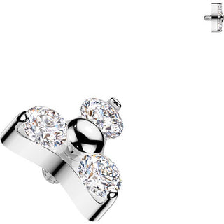 Titanium Top Top Triangle Zirconia Internally Threaded