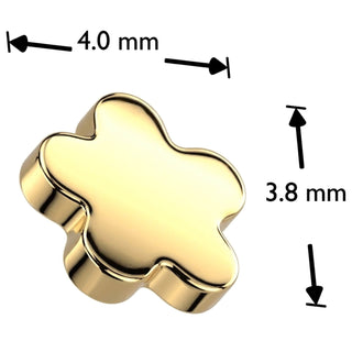 Titanium Top top flower Internally Threaded
