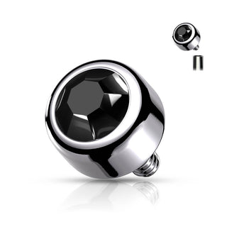 Titan Top Top Swarovski Innengewinde