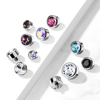 Titan Top Top Swarovski Innengewinde