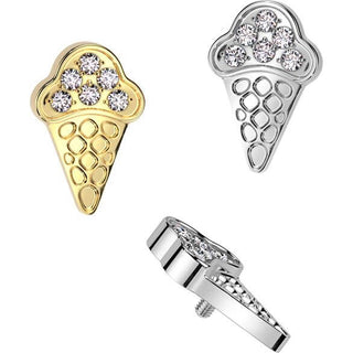 Titanium Top top ice cream cone Internally Threaded