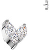 Titanium Top top zirconia marquise cut Internally Threaded