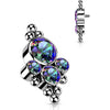 Titanium top 4 zirconias beaded ball edge Internally Threaded