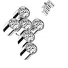 Titanium top cross zirconias Internally Threaded