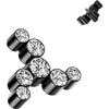Titanium Top top swirl zirconias Internally Threaded