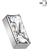Titanium Top top rectangular zirconia Internally Threaded