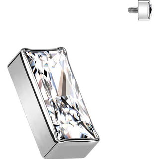 Titanium Top top rectangular zirconia Internally Threaded