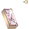 Titanium Top top rectangular zirconia Internally Threaded