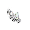 Top top 2 marquise zirconias Internally Threaded