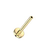 Titanium Base labret base flat back 4mm Push-In