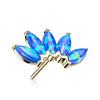 14 Karat Gold Top 5 Opal Gelbgold Weißgold Push-In