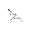 Solid Gold 14 Carat Top Snake Push-In