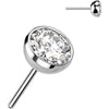 Titanium Top top round zirconia Push-In