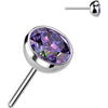 Titanium Top top round zirconia Push-In