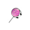 Titanium Top top ball opal bezel setting Push-In