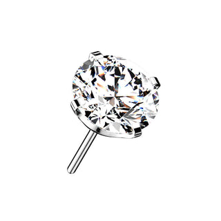 Titan Top Top Zirkonia Rund Push-In