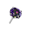 Titan Top Top Zirkonia Rund Push-In