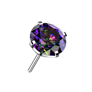 Titan Top Top Zirkonia Rund Push-In