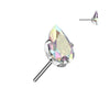 Titanium Top top teardrop zirconia Push-In