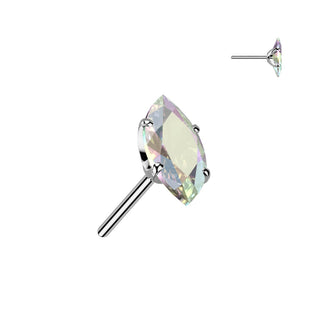 Titanium Top top marquise cut zirconia Push-In