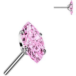 Titanium Top top marquise cut zirconia Push-In