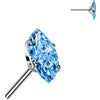 Titanium Top top marquise cut zirconia Push-In
