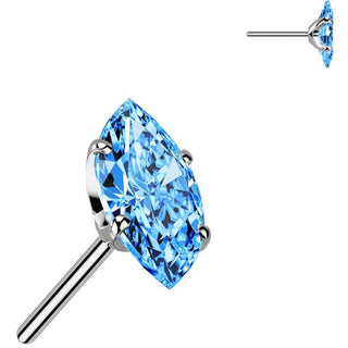 Titanium Top top marquise cut zirconia Push-In