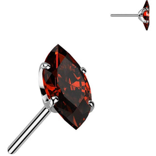 Titanium Top top marquise cut zirconia Push-In